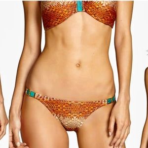 Vix ‘Pera’ Turquoise Stone Embellished Bikini Bottoms